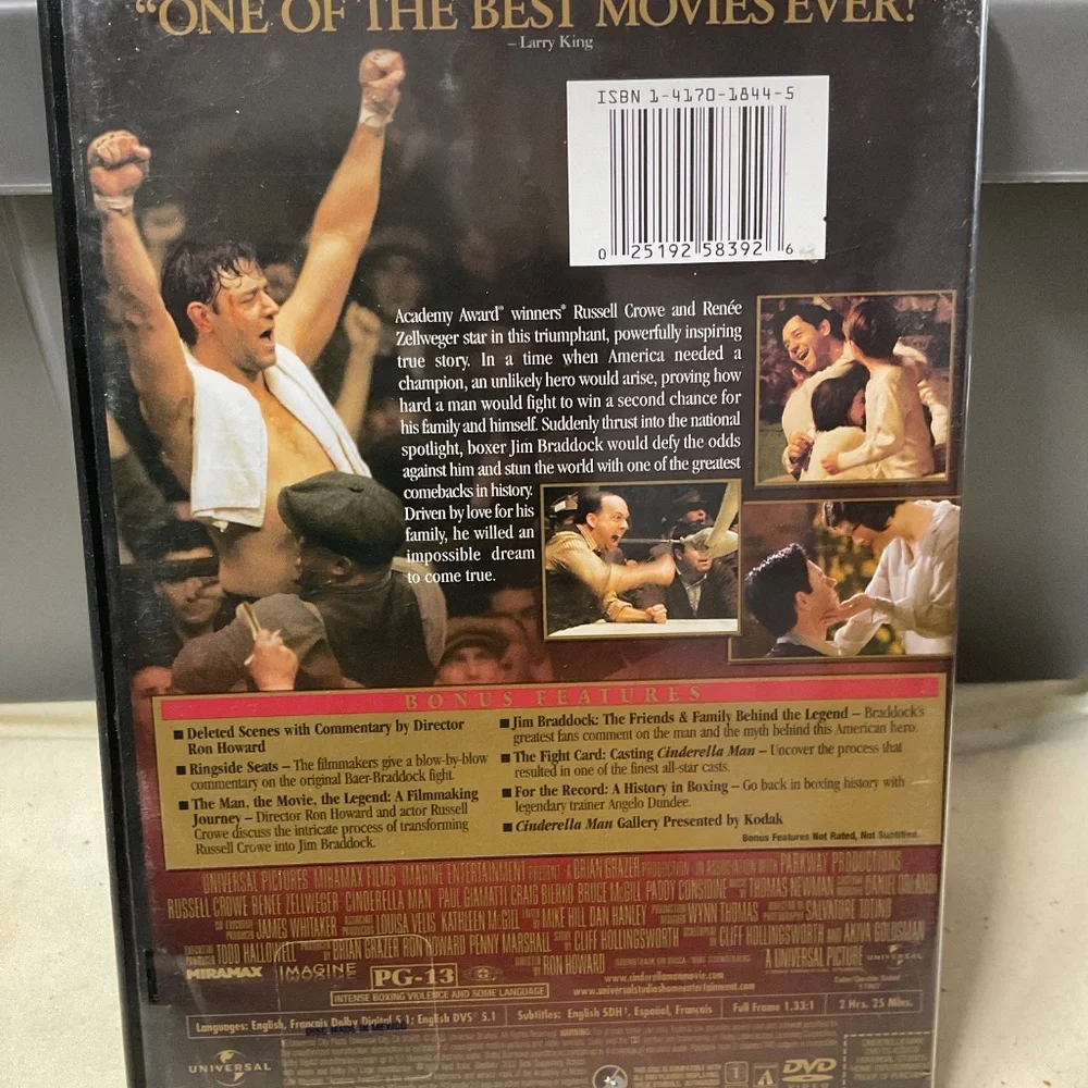 DVD -  Cinderella Man. V92